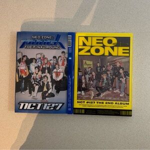 LOT OF 2 nct 127 albums: neo zone n version & neo zone punch the final round